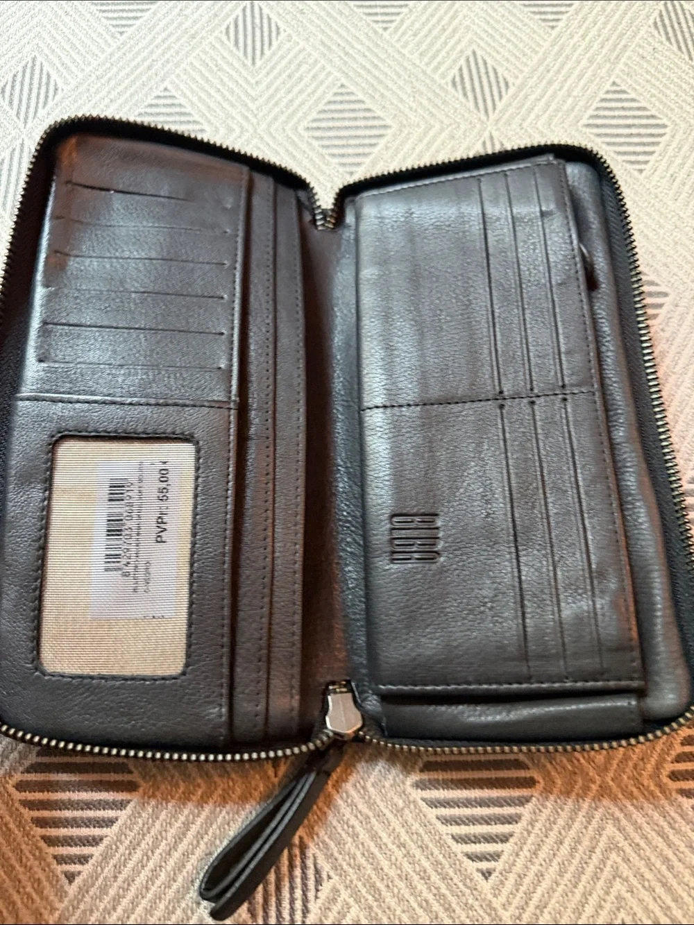 Biba Black Zip-Around Wristlet Wallet